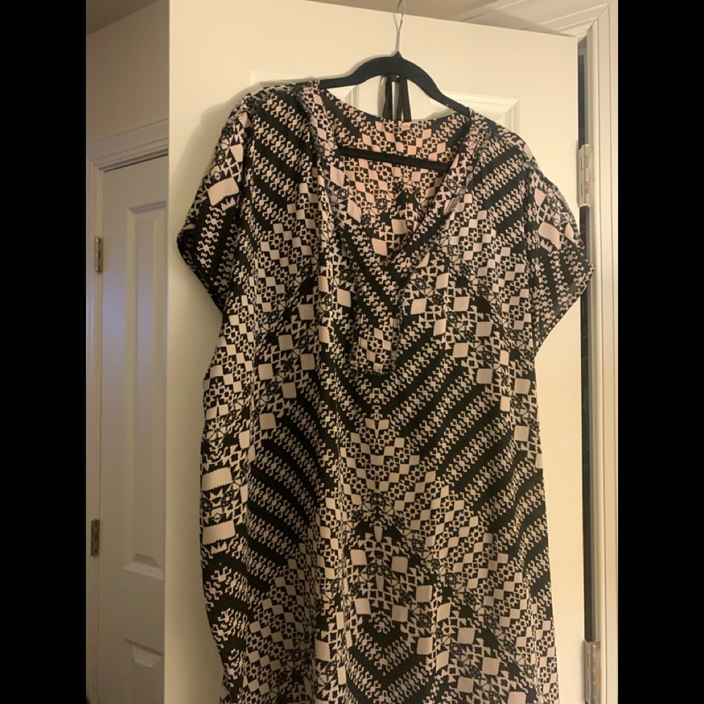 Black and Pink Blouse
